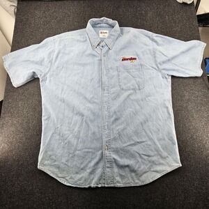 VINTAGE NASCAR JEFF GORDON (24) DENIM MEN'S XL Short‎ Sleeves SHIRT PRE-OWNED